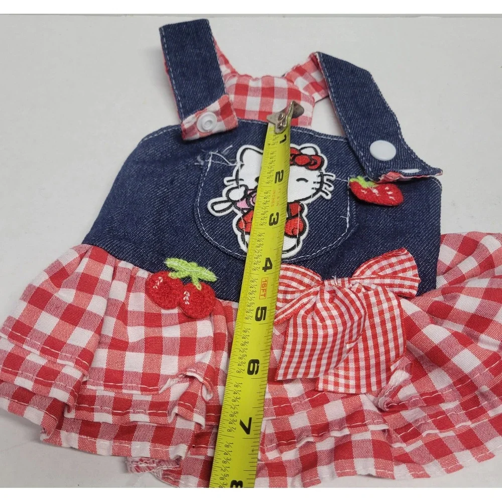 Hello Kitty Red Gingham Denim Dog Dress